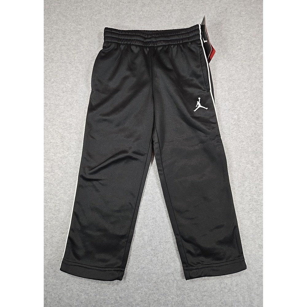 Nike Jordan Sweatpant Boys Size 4 Athletic‎ Pant ThermaFit Black w/ Logo NWT